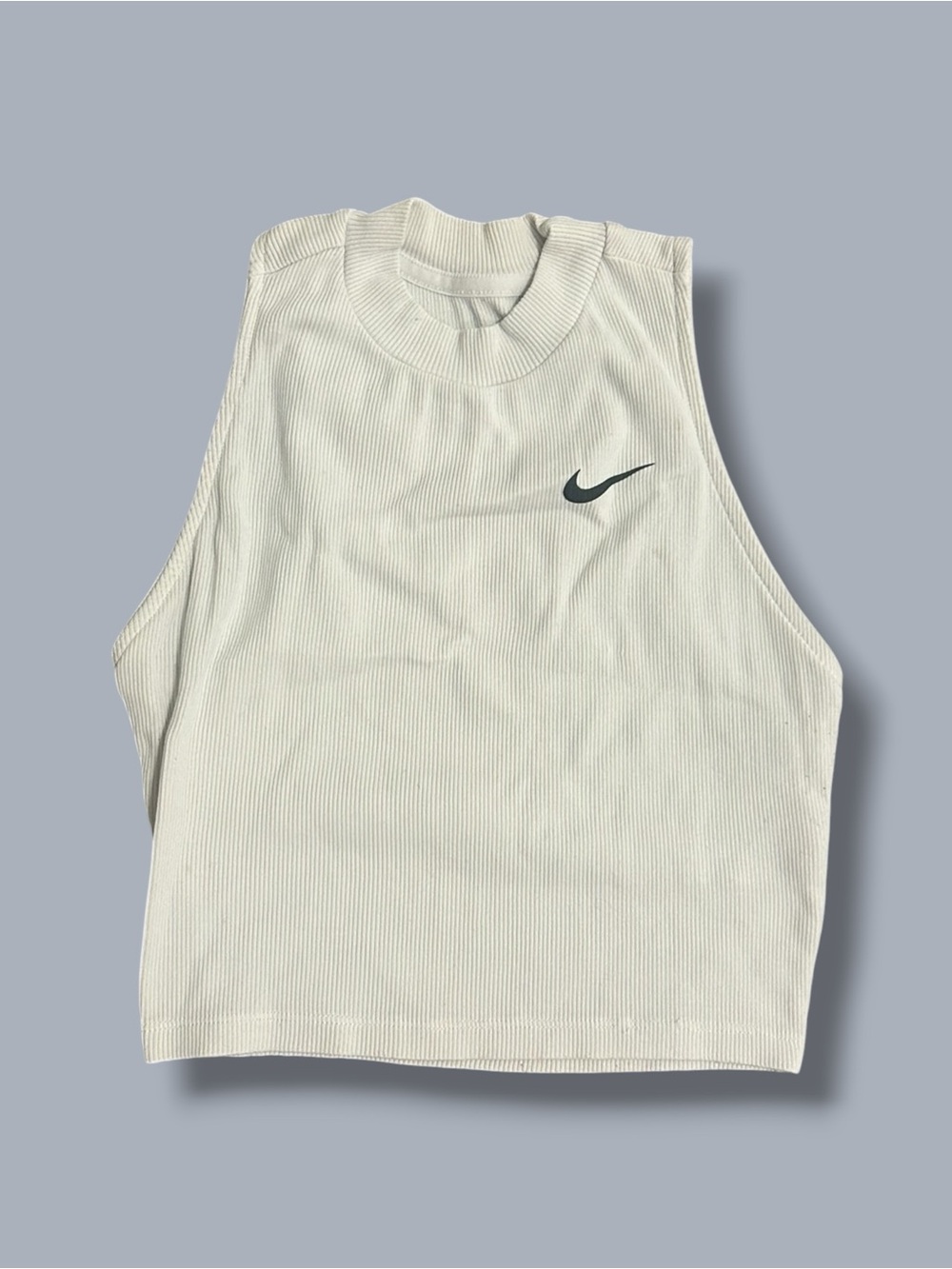 Nike Sportswear Essentials Ribbed Cropped Mock Neck Tank Top